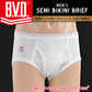 BVD メンズブリーフ 綿100% S～L (コットン 前開き 下着 肌着 インナー 男性 紳士 パンツ ボトムス 白 ホワイト S M L)