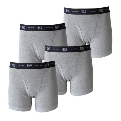BVD メンズ ボクサーブリーフ 4枚セット 綿100 M L LL 前開き 下着 インナー パンツ ショーツ セット コットン 柔らかい 肌触り シンプル デイリー スタンダード ビジネス用 おしゃれ 4枚組 ギフト プレゼント 父の日
