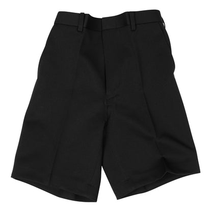 学生服 半ズボン 夏用 男子 5分丈 黒 ノータック 110cmA～170cmB 制服 小学生 小学校 夏ズボン 男の子 洗える (取寄せ)