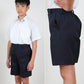 小学生用 学生服 5分丈半ズボン (110cmA～170cmB) (ワンタック ノータック 制服 男子 男の子 小学生制服 小学校 ズボン 丸洗いOK 洗濯可能 紺 大きいサイズあり) (取寄せ)