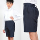 学生服 半ズボン 夏用 5分丈 男子 紺 110cmA～170cmB 制服 小学生 男の子 夏ズボン ワンタック ノータック 小学校 洗える (取寄せ)