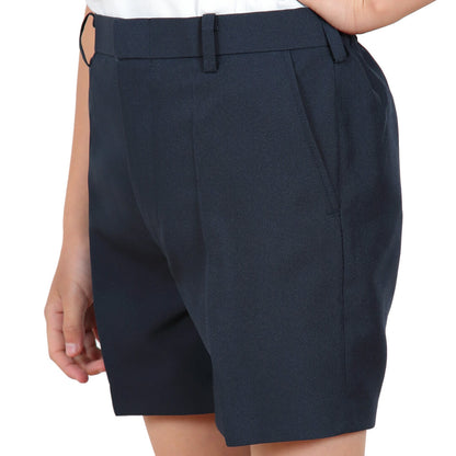 学生服 半ズボン 夏用 男子 3分丈 紺 110cmA～170cmB 制服 夏ズボン 小学生 男の子 ワンタック ノータック (取寄せ)