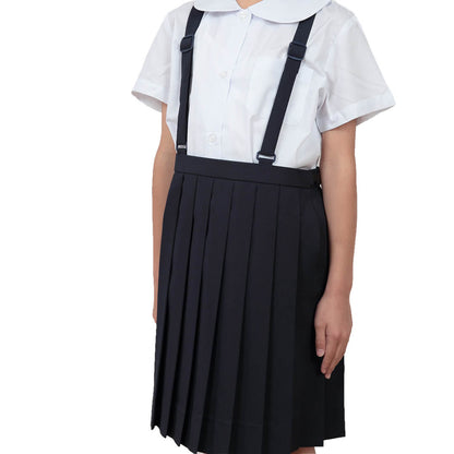 小学生 制服 スカート 夏用 20本車ヒダ 110cmA～170cmB 女子 学生服 標準 B体 セーラー服 スクール 大きいサイズ 小さいサイズ ゆったり 洗える ぽっちゃり ふくよか 110 120 130 140 150 160 170 (取寄せ)
