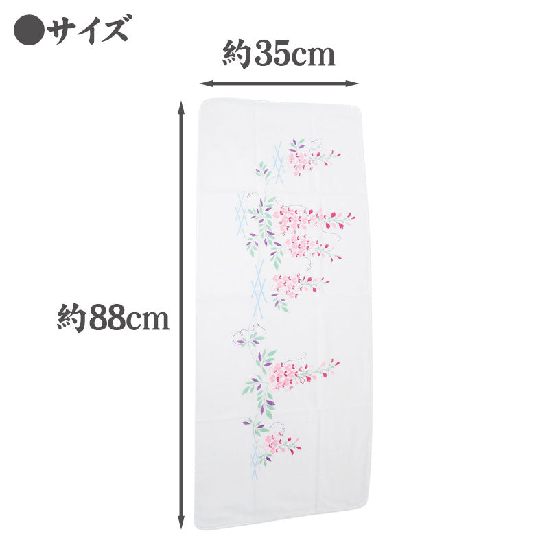 日本製 綿100% 二重袷ガーゼ手ぬぐい 6枚組 (約35×88cm) (国産 国内