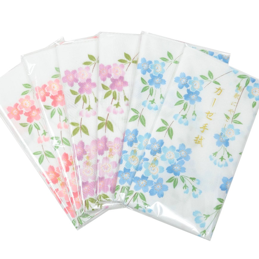 日本製 綿100% 二重袷ガーゼ手ぬぐい 6枚組 (約35×88cm) (国産 国内生産 てぬぐい 豆絞り 豆しぼり まめしぼり 布巾 ふきん 台拭き おしぼり お手拭き ハンカチ ウォッシュタオル ハンドタオル 洗顔 粗品 コットン100% かわいい) (取寄せ)