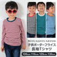 子供 長袖Tシャツ ボーダー キッズ 男の子 女の子 100cm～130cm 子供服 長袖 tシャツ ボーダー柄 綿100% コットン ロングTシャツ ロンT (送料無料) (在庫限り)