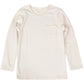 キッズ 長袖Tシャツ ポケット付き ロンt カットソー 秋 100cm～130cm 子供 子ども インナー シンプル 無地 子供服 トップス 無地 シンプル ロングTシャツ  (在庫限り)