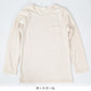 キッズ 長袖Tシャツ ポケット付き ロンt カットソー 秋 100cm～130cm 子供 子ども インナー シンプル 無地 子供服 トップス 無地 シンプル ロングTシャツ  (在庫限り)