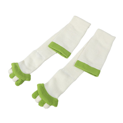 靴下 レディース 五本指ソックス 着圧ソックス ハイソックス むくみ リラックスソックス ルームソックス 23-25cm 着圧ハイソックス ソックス 着圧 疲労感 外反母趾 足指を広げる つま先なしソックス オープントウ オープントゥ