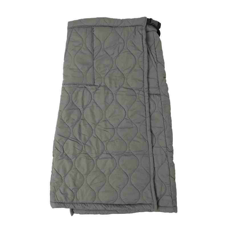 巻きスカート ポケット付き 防寒 ラップスカート ロング ロング丈 キルティング スカート はっ水 90cm丈 ひざ掛け あったか 暖かい おしゃれ アウトドア 外仕事 可愛い かわいい ひざかけ 冷え対策 無地