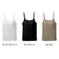 カップ付き キャミソール レディース テレコリブ 綿混 ストレッチ 伸縮 ブラキャミ M L LL インナー 女性 肌着 下着 白 黒 モカ カップ付きインナー リブインナー きれい見え 楽ちん 快適 ノンワイヤー おしゃれ キレイ 締め付けない