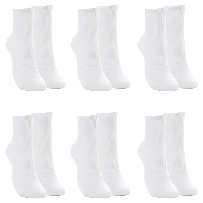 靴下 ソックス 3足組 2セット 綿混 リブソックス ミドル丈 足底サポーティ 22-24cm～26-28cm 抗菌防臭 防汚加工 足型セット加工 変形Yヒール 変形Yトウ メンズ レディース キッズ ジュニア スクール 通学 通勤 スポーツ ユニセックス 普段履き