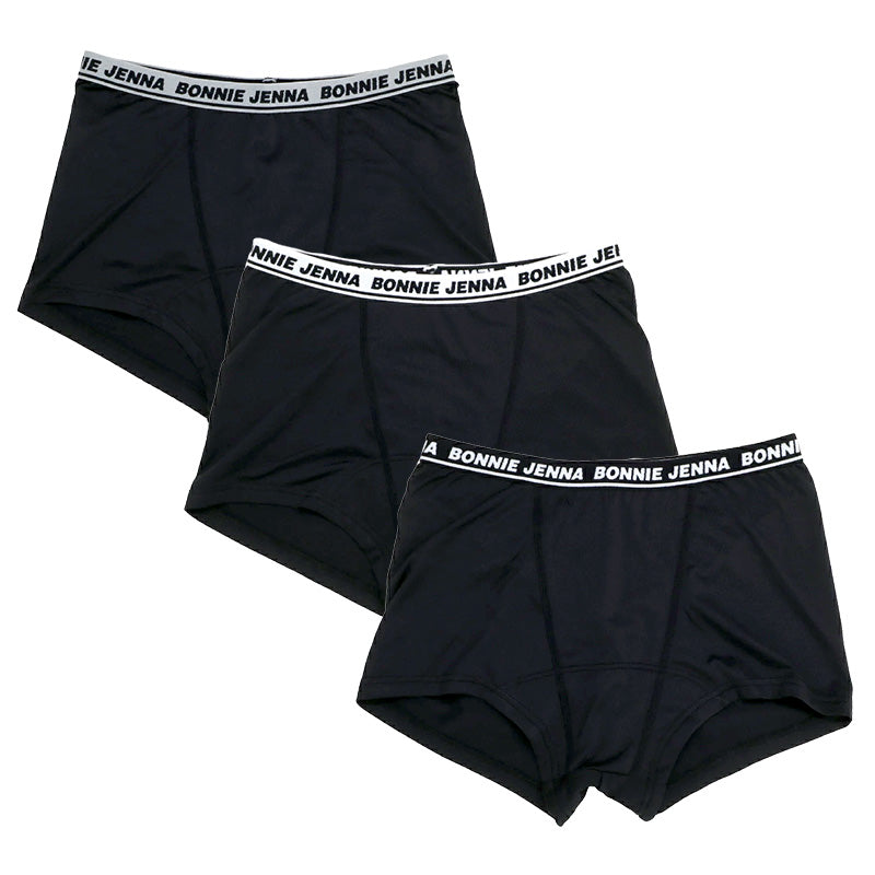 ボクサーパンツ 女の子 ショーツ 一分丈 小学生 3枚組 130cm 140cm 150cm 160cm 165cm 1分丈ショーツ パンツ 女子 かわいい キッズ ジュニア 子供 下着 シンプル 黒 無地 インナー 140 150 160