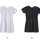 キッズ スリップ 半袖 子供 ペチコート インナー ワンピース 3分袖 110cm～160cm 女の子 120 130 140 150 女児 ジュニア 綿 下着 透け防止 アンダーウェア ドレス 着物 夏 シャツ ワンピース下 (在庫限り)