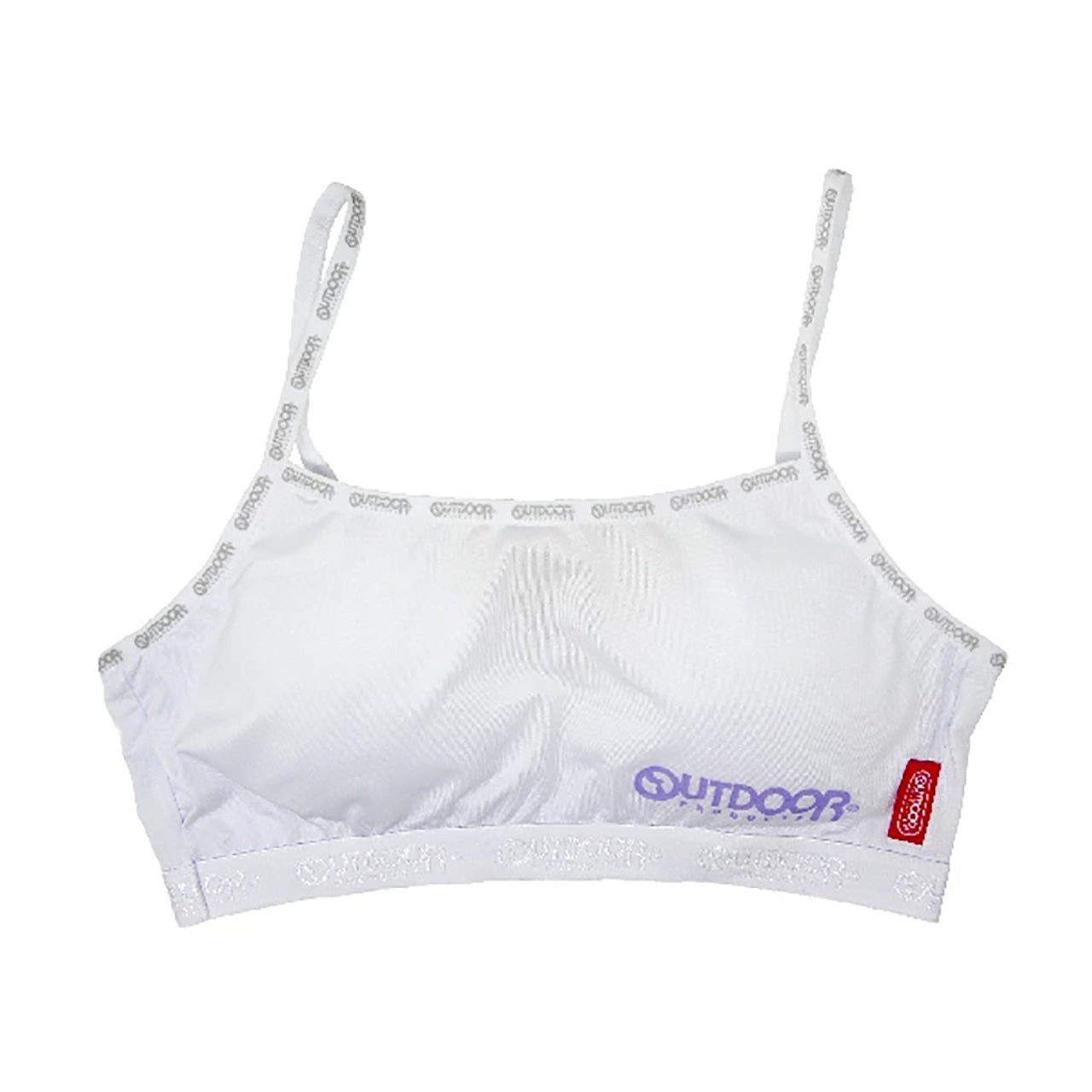 Outdoor ハーフブラ カップ付き 150cm～165cm (アウトドア ハーフキャミ スポブラ スポーツブラ 女子 モールドカップ 150 160 165) (在庫限り)