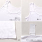 綿100％ 胸二重 タンクトップ 2枚組　吸水速乾 女の子 ジュニア インナー 130 140 150 160cm 子供 下着 綿素材 通学用 スクールインナー 吸汗速乾 通気性 肌着 無地 シンプル 白 黒 小学生 中学生 女児 下着 はじめて 胸カバー インナー 通学 成長期 綿インナー キッズ