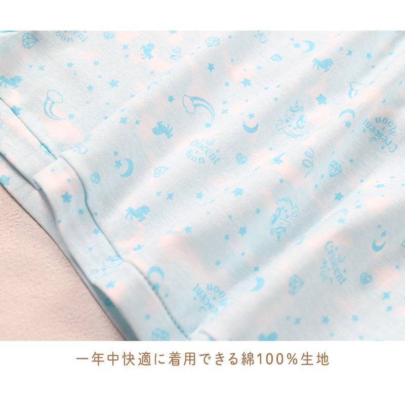 綿100％ 8分袖インナー 長袖 3枚組 女の子 キッズ ジュニア インナー 100 110 120 130 140 150 160cm 柄 ピンク パープル ブルー かわいい シャツ 子供 下着 綿素材 通園 通学 肌着 幼稚園 保育園 園児 小学生 女児 下着 コットン 綿インナー