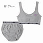 ジュニアブラ ブラジャー ショーツ セット モールドカップ 吸水速乾 ストレッチ スポブラ ハーフトップ 150 160 165 cm 女の子 ガールズ キッズ ジュニア ファーストブラ ブラセット ストレッチ 体育 部活 下着