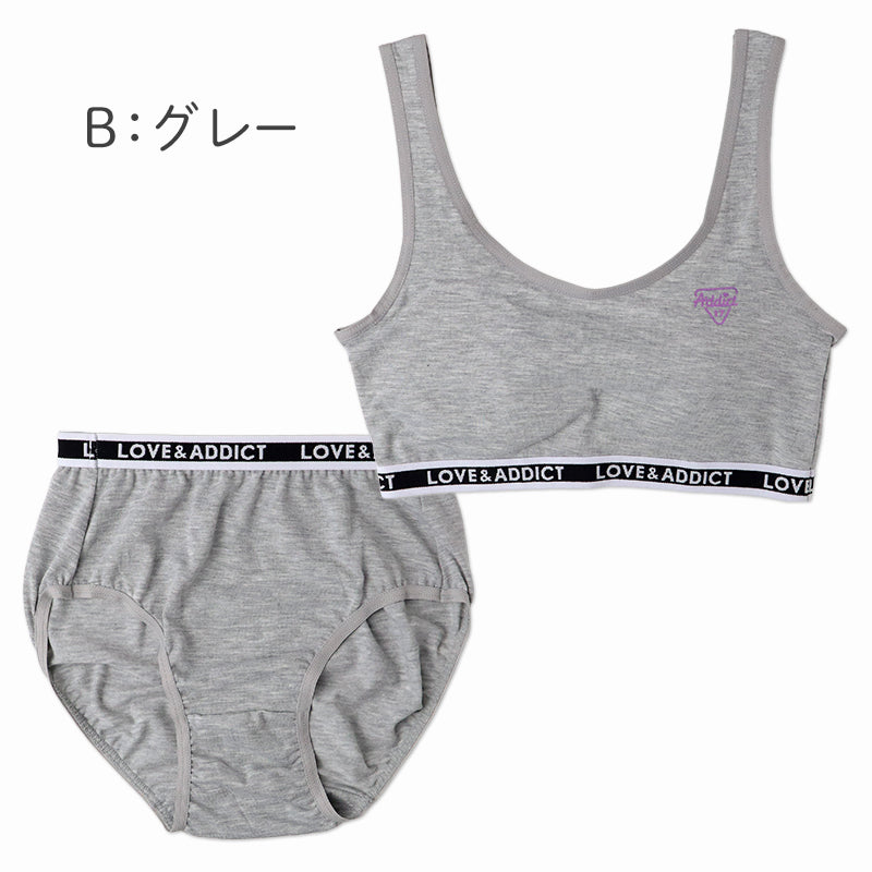 ジュニアブラ ブラジャー ショーツ セット モールドカップ 吸水速乾 ストレッチ スポブラ ハーフトップ 150 160 165 cm 女の子 ガールズ キッズ ジュニア ファーストブラ ブラセット ストレッチ 体育 部活 下着