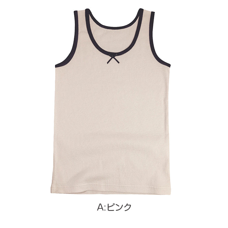 タンクトップ キッズ 女の子 インナー 吸水速乾 子供 下着 110cm 120cm 130cm 140cm ジュニア ガールズ 綿混 ストレッチ ノースリーブ 肌着 インナーシャツ 透けにくい さらさら 快適 夏インナー 無地 おしゃれ デイリー 通学