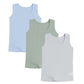 タンクトップ キッズ 男の子 ランニング 3枚組 綿100％ 90cm 100cm 110cm 120cm 130cm 140cm 150cm 160cm 下着 子供 インナー ジュニア 肌着 ノースリーブ 無地 セット コットン フライス カノコ 通気性 さらさら まとめ買い 通園 通学 小学生