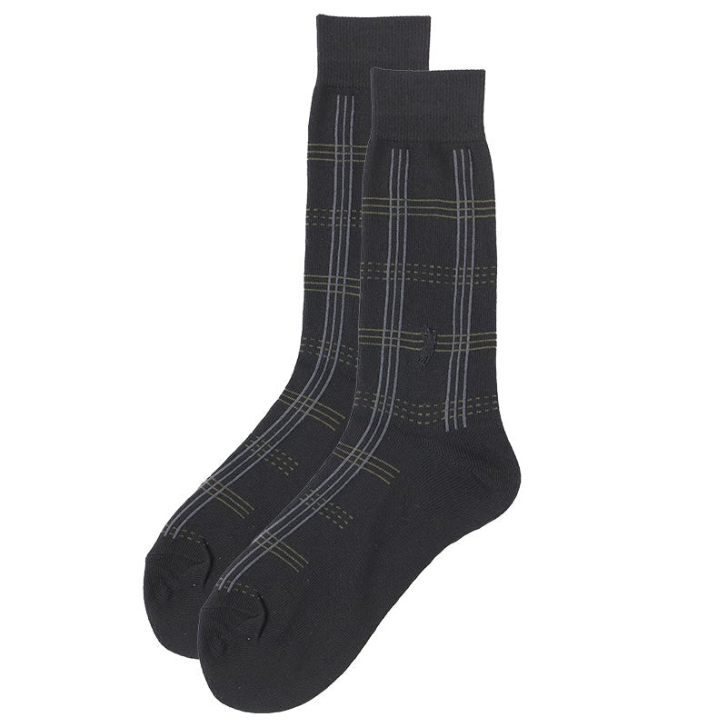 ビジネスソックス メンズ ソックス 紳士 POLO polo 25 26 cm 綿混 靴下 吸汗 通気性 快適 フィット 無地 チェック 黒 ネイビー グレー 仕事用 デイリー 普段使い プレゼント 父の日