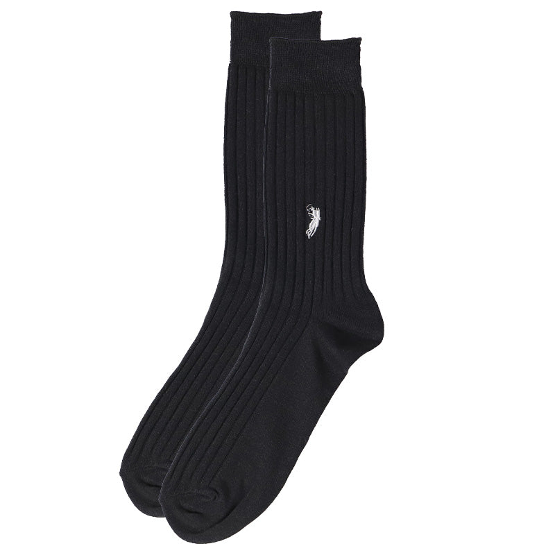 ビジネスソックス メンズ ソックス 紳士 POLO polo 25 26 27 cm 綿混 靴下 吸汗 通気性 快適 フィット 無地 黒 ネイビー グレー 仕事用 デイリー 普段使い プレゼント 父の日 ゆったり 太リブ