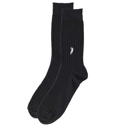 ビジネスソックス メンズ ソックス 紳士 POLO polo 25 26 27 cm 綿混 靴下 吸汗 通気性 快適 フィット 無地 黒 ネイビー グレー 仕事用 デイリー 普段使い プレゼント 父の日 ゆったり 太リブ