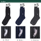 ビジネスソックス メンズ ソックス 紳士 POLO polo 5足セット 25 26 27 cm 綿混 靴下 吸汗 通気性 快適 フィット 無地 黒 ネイビー グレー 仕事用 デイリー 普段使い プレゼント 父の日 ゆったり 太リブ 5枚組 まとめ売り