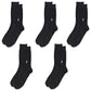 ビジネスソックス メンズ ソックス 紳士 POLO polo 5足セット 25 26 27 cm 綿混 靴下 吸汗 通気性 快適 フィット 無地 黒 ネイビー グレー 仕事用 デイリー 普段使い プレゼント 父の日 ゆったり 太リブ 5枚組 まとめ売り