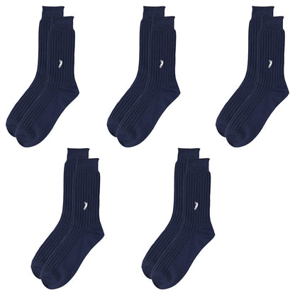 ビジネスソックス メンズ ソックス 紳士 POLO polo 5足セット 25 26 27 cm 綿混 靴下 吸汗 通気性 快適 フィット 無地 黒 ネイビー グレー 仕事用 デイリー 普段使い プレゼント 父の日 ゆったり 太リブ 5枚組 まとめ売り