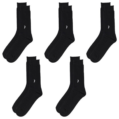 ビジネスソックス メンズ ソックス 紳士 POLO polo 大寸 5組セット 26 27 28 cm 綿混 靴下 吸汗 通気性 快適 フィット 無地 チェック 黒 ネイビー グレー 仕事用 デイリー 普段使い プレゼント 父の日 太リブ 大きいサイズ 5足セット まとめ売り