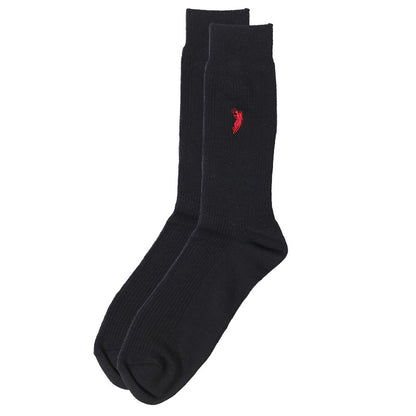 ビジネスソックス メンズ ソックス 紳士 POLO polo 25 26 27 cm 綿混 靴下 快適 フィット 無地 黒 ネイビー チャコール 仕事用 デイリー 普段使い プレゼント 父の日 リブソックス ワンポイント