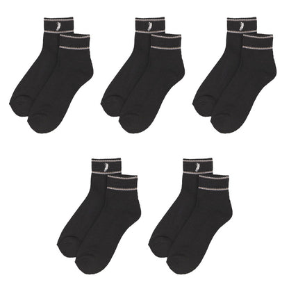 クルーソックス メンズ ソックス 紳士 POLO polo 5足セット 25 26 27 cm 綿混 靴下 快適 フィット 無地 黒 仕事用 デイリー 普段使い プレゼント 父の日 ワンポイント 5足セット 5足組 まとめ売り