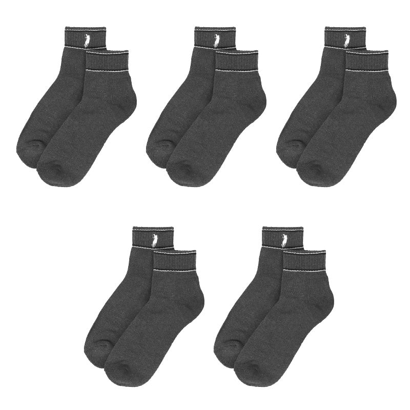 クルーソックス メンズ ソックス 紳士 POLO polo 5足セット 25 26 27 cm 綿混 靴下 快適 フィット 無地 黒 仕事用 デイリー 普段使い プレゼント 父の日 ワンポイント 5足セット 5足組 まとめ売り