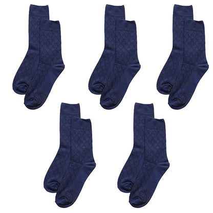 メンズ 靴下 クルーソックス メンズソックス 5足セット 25 26 27 cm クルー丈 履き口ゆったり すべり止め付き 口ゆったり ゆったり靴下 痛くなりにくい フローリング 介護 仕事用 在宅用 デイリー 滑り止め 病院用 使いやすい ビジネスソックス ブラック 黒 まとめ買い