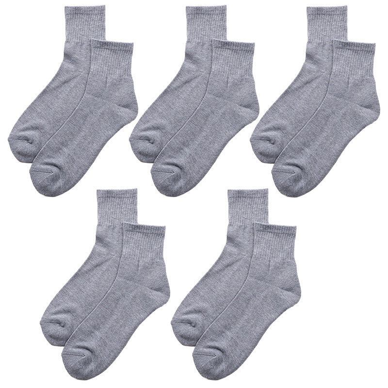 メンズ ソックス クルー丈 足底パイル スポーツ 靴下 抗菌防臭 大きいサイズ 5足セット 25 26 27 28 29 cm 大寸 ショート クルー クッション性 ソックス パイル底 スポーツ 運動 ジム ウォーキング ランニング トレーニング 黒 白 ブラック ホワイト グレー まとめ買い