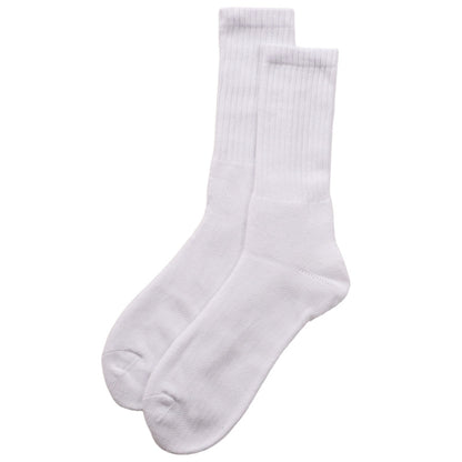 メンズ スポーツソックス クルー丈 総パイル 靴下 厚手 25 26 27 cm 綿混 クッション クルー ソックス パイル スポーツ 運動 ジム ウォーキング ランニング トレーニング 立ち仕事 黒 白 ブラック ホワイト 疲れにくい