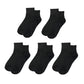 靴下 レディース クルーソックス 5足組 22～24cm 快適 靴下 無地 カラフル オールシーズン おしゃれ くつした くつ下 通気性 伸縮 クルー丈 婦人靴下 シンプル 可愛い