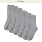 靴下 レディース 5足組 クルーソックス 履き口ゆったり すべり止め付き 22～24cm 快適 靴下 無地 オールシーズン おしゃれ くつした くつ下 通気性 伸縮 クルー丈 婦人靴下 シンプル まとめ買い