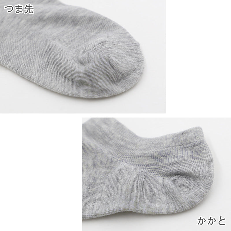 靴下 レディース ソックス かかと 滑り止め付き スニーカーソックス 22～24cm 快適 無地 オールシーズン おしゃれ くつした くつ下 通気性 伸縮 婦人靴下 シンプル