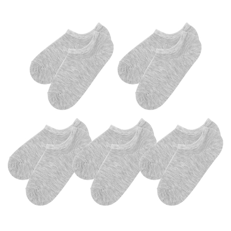 靴下 レディース ソックス 5足組 かかと 滑り止め付き スニーカーソックス くるぶし 22～24cm 快適 無地 オールシーズン おしゃれ くつした くつ下 通気性 伸縮 婦人靴下 シンプル