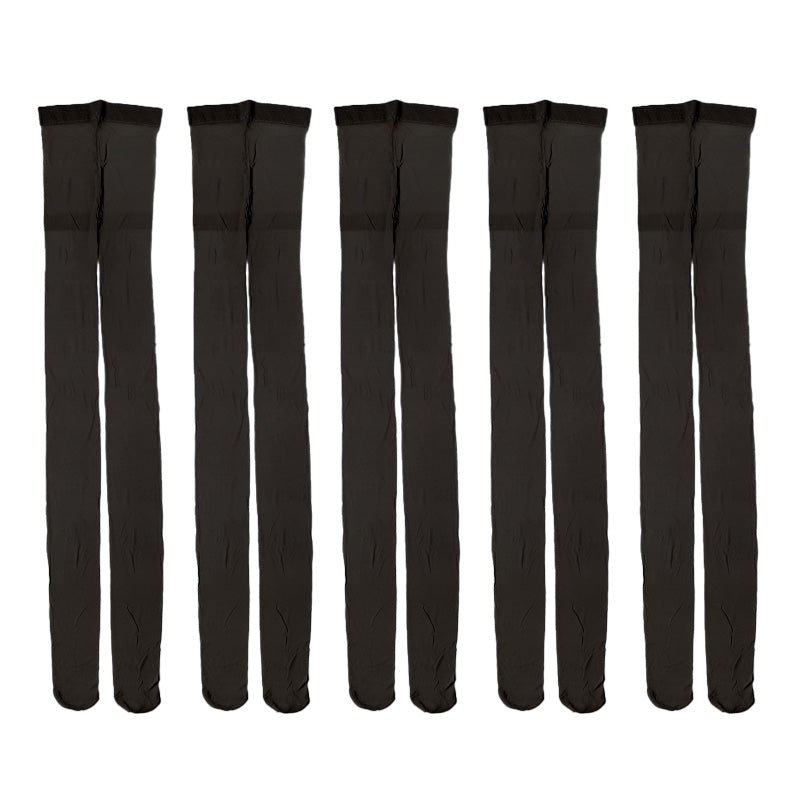 ストッキング 5足セット パンティーストッキング パンスト レディース M-L 婦人 ベージュ 黒 肌色 まとめ買い