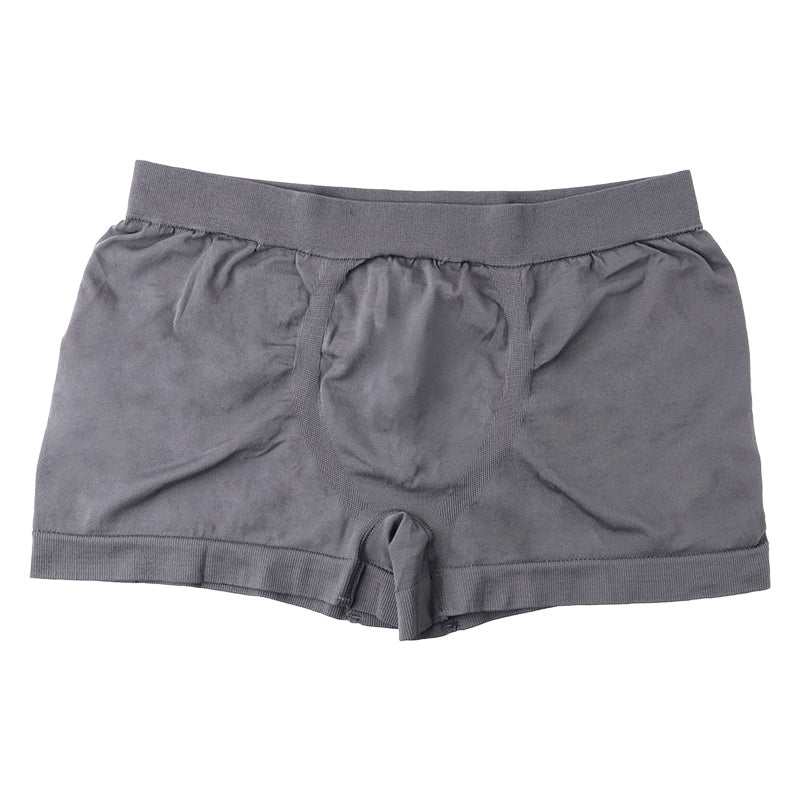 メンズ ボクサーパンツ フィット 前閉じ ストレッチ 下着 男性用 無地 M L LL M L LL 黒 ブラック灰色 グレー 前とじ 個包装