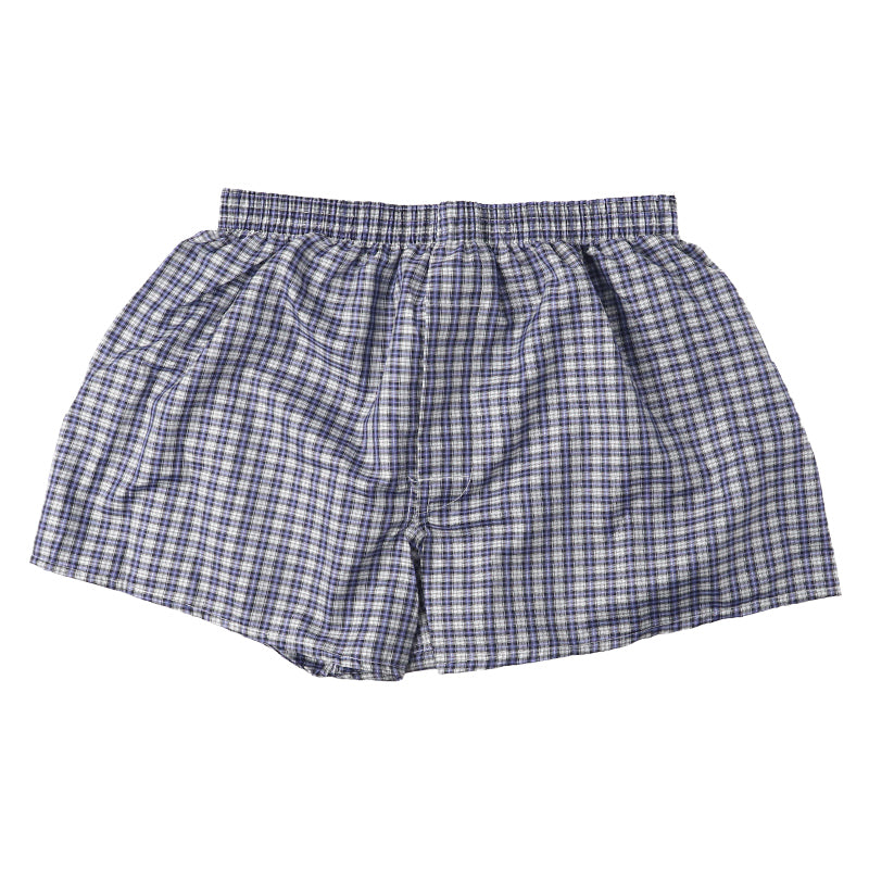 メンズ トランクス 前開き 前あき パンツ チェック柄 インナー 下着 M L LL さらさら 黒 ブラック レッド 赤 紳士 男性 布帛