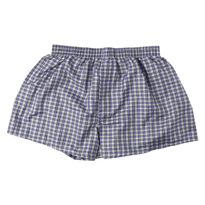 メンズ トランクス 前開き 前あき パンツ チェック柄 インナー 下着 M L LL さらさら 黒 ブラック レッド 赤 紳士 男性 布帛