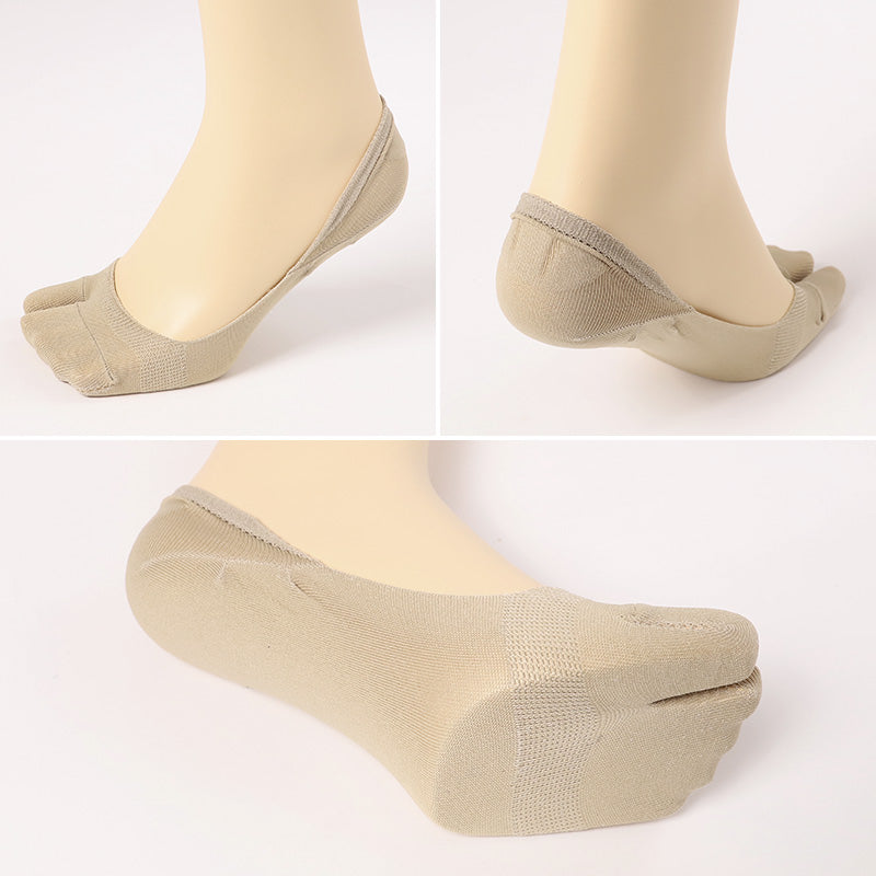 レディース フットカバー 足袋柄 足袋ソックス 5足セット 23-25cm 靴下 足袋 カバーソックス タビ 足袋靴下 足袋型靴下 くつ下 くつした シンプル 無地