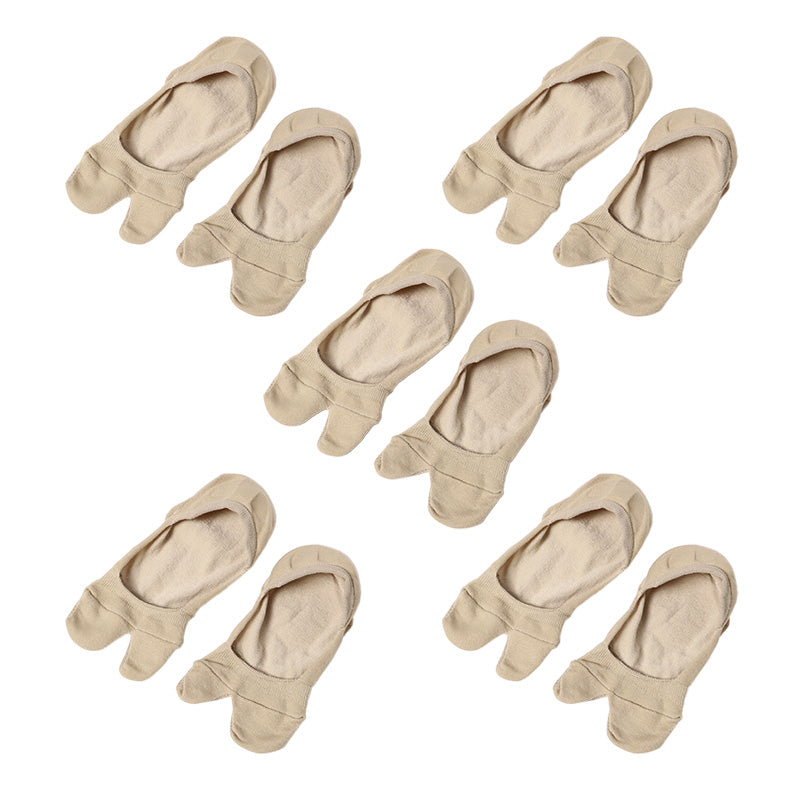 レディース フットカバー 足袋柄 足袋ソックス 5足セット 23-25cm 靴下 足袋 カバーソックス タビ 足袋靴下 足袋型靴下 くつ下 くつした シンプル 無地