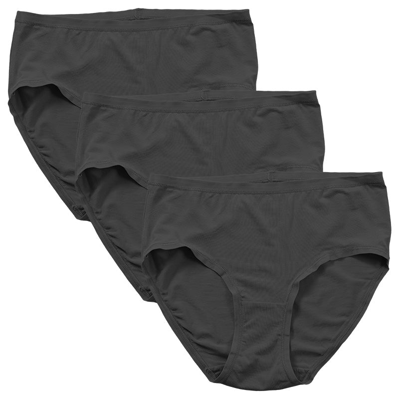 レディース スタンダードショーツ モダール 3枚セット M L LL ショーツ レギュラー 下着 肌着 パンツ 婦人 女性 薄手 黒 ピンク グレー コンパクト まとめ買い