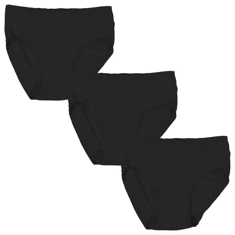 レディース サニタリーショーツ モダール 3枚セット M L LL ショーツ レギュラー 下着 肌着 パンツ 婦人 女性 薄手 黒 ピンク グレー コンパクト なめらか 羽根付き 生理 無地 3枚組 まとめ売り